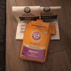 two hoover y z vacuum bags arm hammer 