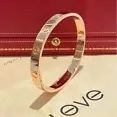 Cartier LOVE bracelet classic gold bracelet with screw locking mechanism