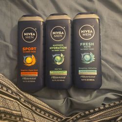 Nivea Men  Bodywash 3 For $15 