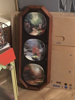Thomas Kin are Plates In Frame One Is Slightly Chipped Plates Are Numbered Was Very Expensive