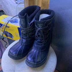 Rain Boots New Size 12 G.H.Bass & Co Upper Leather Never Worn Waterproof 