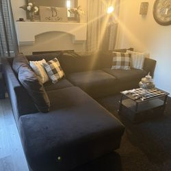 Black Sectional 