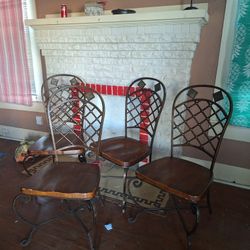 Chairs Metal And Wood