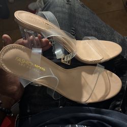 Glass Strapped Heels 