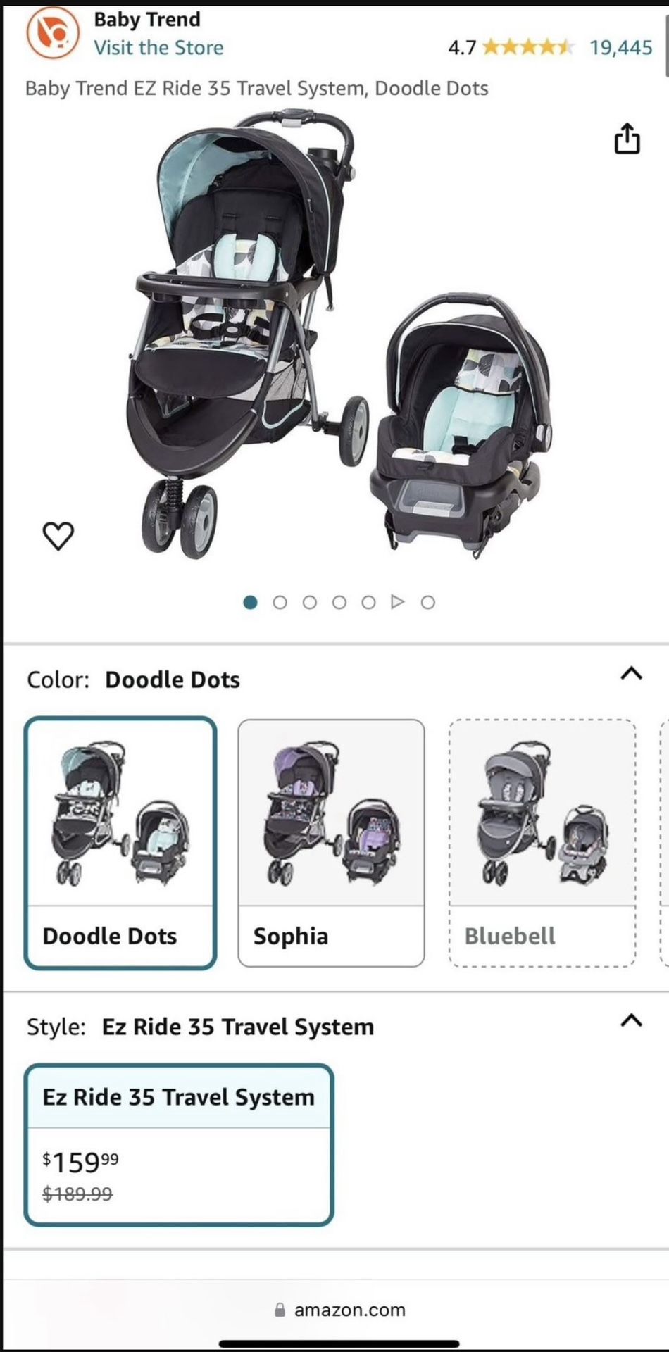 Baby Trend Baby Stroller And Car Seat Combo Set for Sale in Seattle, WA -  OfferUp