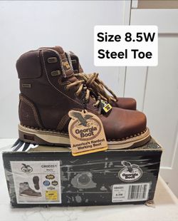 Georgia Boot Steel Toe Work Boots Size 8.5W