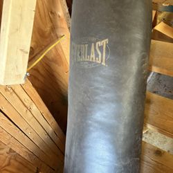 100lb Punching Bag With Hanger And Gloves 