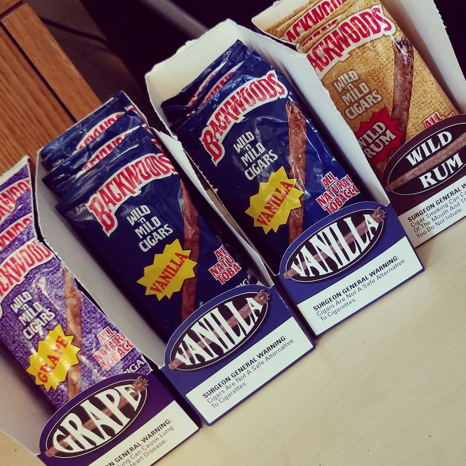 Vanilla Backwoods Wild Rum Backwoods EXOTIC Woods !