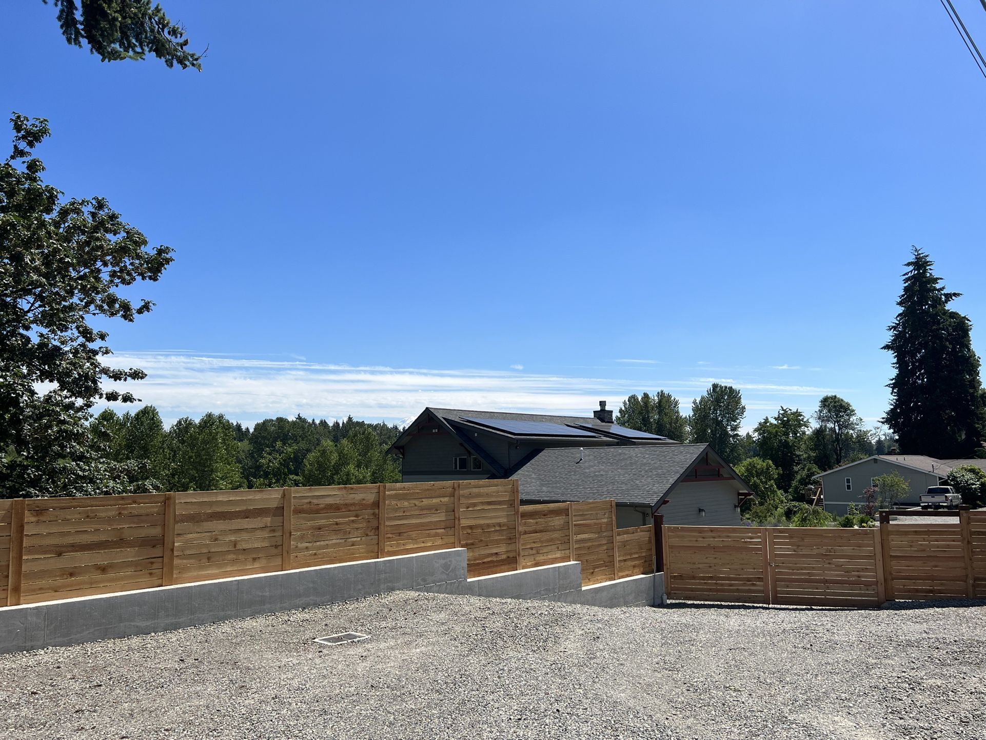 Sideways Cedar Fence