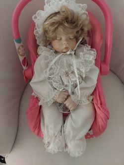 Sleeping baby in carrier