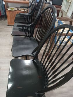 Wooden chairs