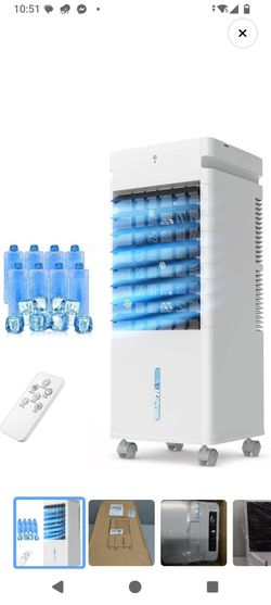 Portable Evaporative Air Cooler with Remote