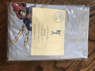 Pottery Barn Kids Superman Sham