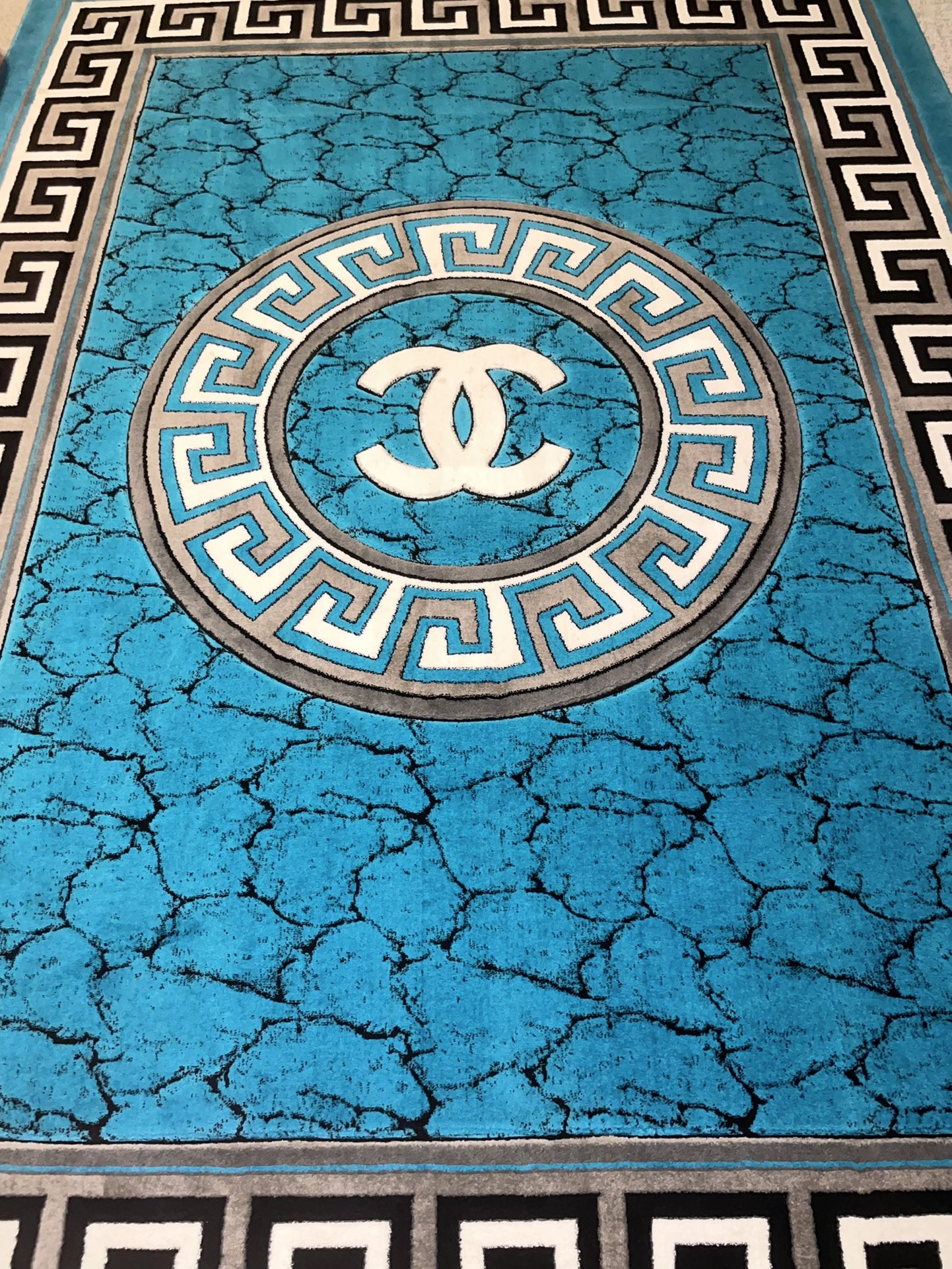 chanel designer rug