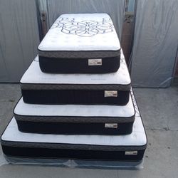 🔵queen Size Mattress Pillow Top 12" Thick 