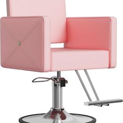  Barber Salon Chairs for Hair Stylist, Height Adjustable Hydraulic Salon Chair, 360 Degrees Rotation, Multi-Function Shampoo Chair for Home Barbershop