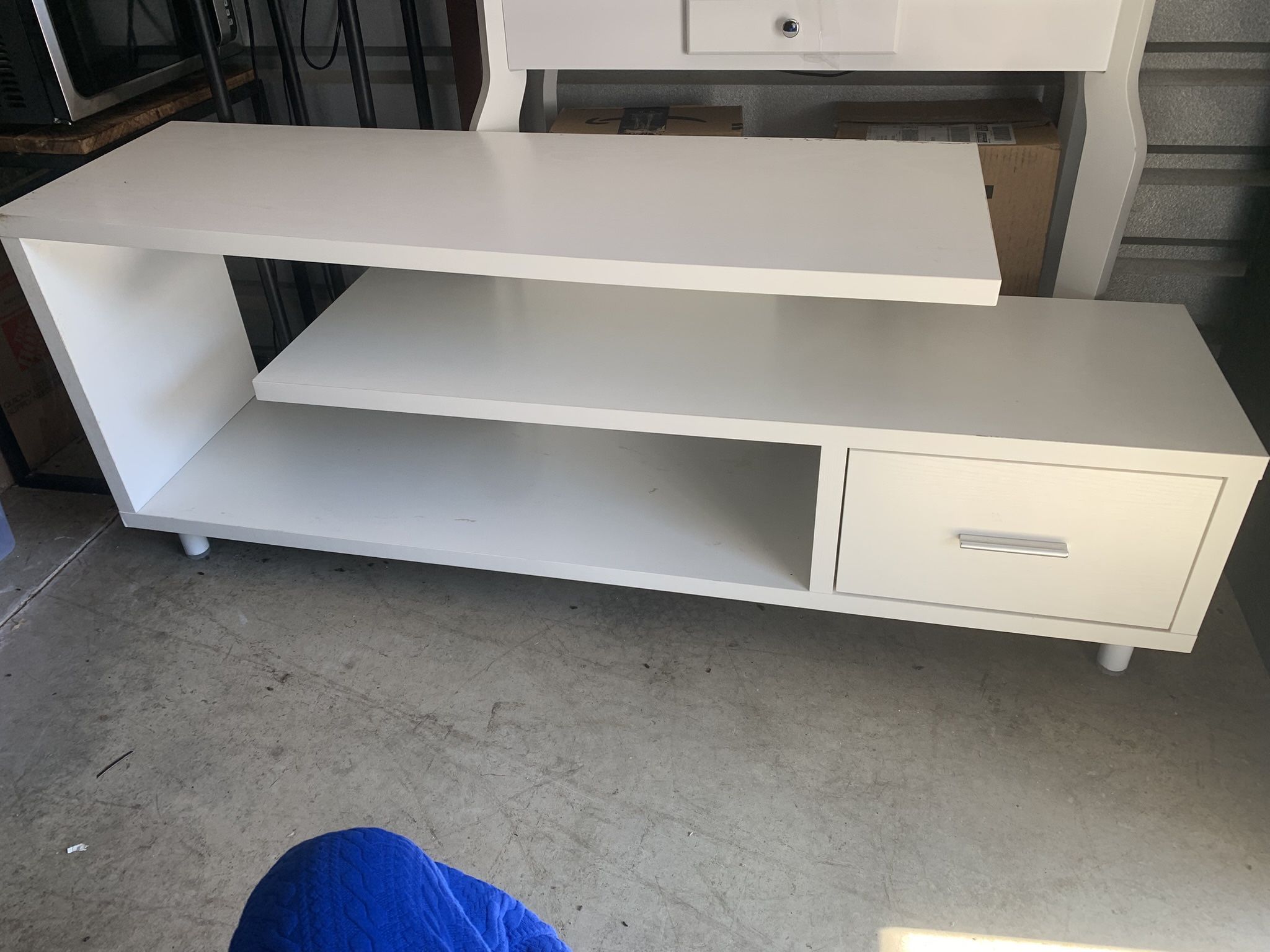White Television Stand