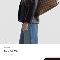 AUTHENTIC LOUIS VUITTON NEVERFULL GM