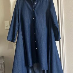 Step in Style Women's Denim Jean Jacket Embellished, Size M