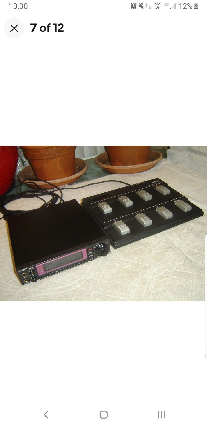 Sony HR-GP5 Guitar Processor And HR-RC5 Foot Controller