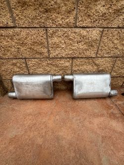 Box Mufflers pair universal 2”