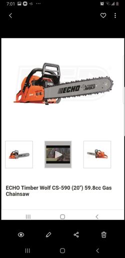Echo chain saw like new