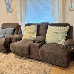 Ashley Furniture Living Room Set ALL Recliners