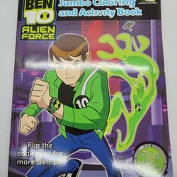 Ben 10 And Alien Force Jumbo Coloring And Activity Book Crossword Connect The Dots Fill In Blank Maze