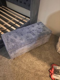 Queen bed frame and chest