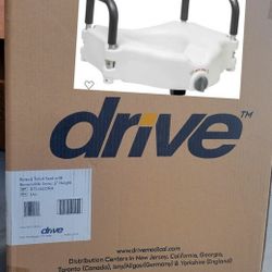 🚽 Brand New Raised Toilet Seat with Armrests 