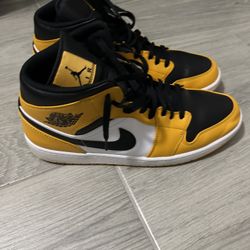 Jordan 1 Mid Stealth Grey Size 15