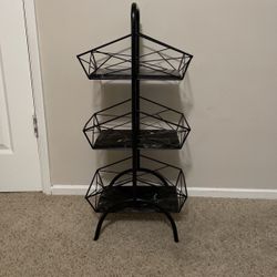 Black Shelf/3 Level Storage 