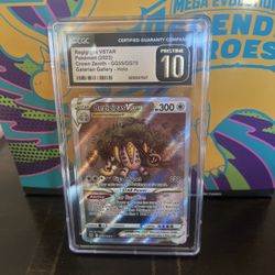 CGC 10 PRISTINE Regigigas VSTAR GG55/GG70 Crown Zenith: Galarian Gallery Holo