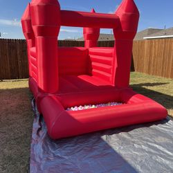 MODERN BOUNCE HOUSE RED