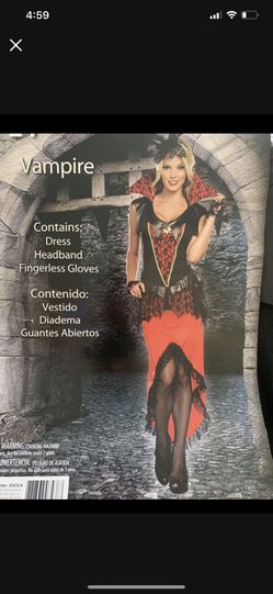 Woman Vampire Costume Size M (8-10)