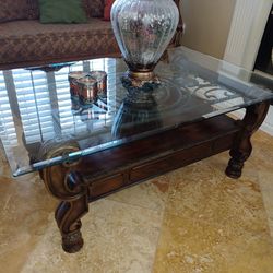Ashley Wood Coffee Table, Console and Side Table