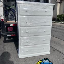 White Jumbo Pinewood Dresser Cajonera Drawer Mueble 