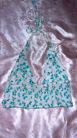 Floral Halter Crop Top
