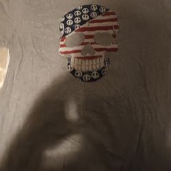 American Flag Skull T-shirt 