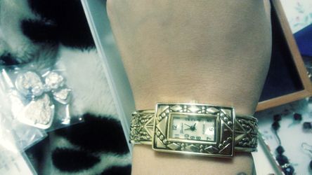 Stainless steel Geneva watch
