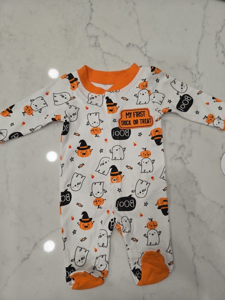 Koalakids Newborn My First Trick Or Treat Footed Sleeper