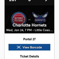 PISTONS GAME FOR 01/24/24