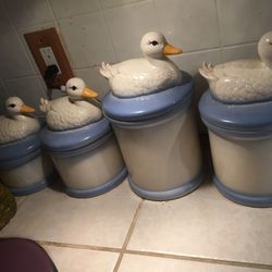 Duck Canisters-  4 Pc Set$40