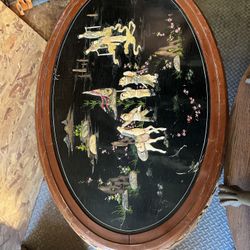 Jade Carved  Table Antique 