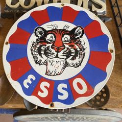 12 Inch Porcelain Sign 