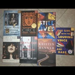 Modern Fiction Book Lot 7 Titles Hardcover Kristin Hannah Taylor Jenkins Reid Circle Still Lives Great Alone $5 Each