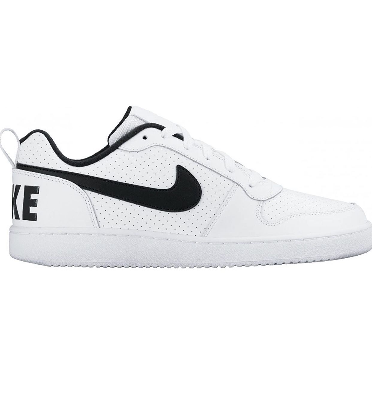 Nike Court Borough Low White/Black 838937-100 Men's Shoes Size 13. Condition is Pre-owned. Worn Once!