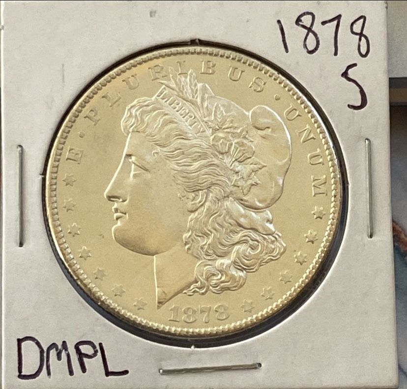 1878 S Morgan Silver Dollar DMPL/PL