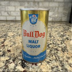 Bull Dog Malt Zip Top Beer Can