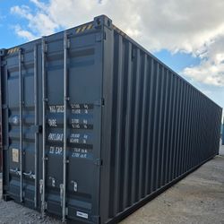 NEW Gray 40HC One Trip Shipping Containers For Sale 